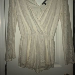 White lace romper